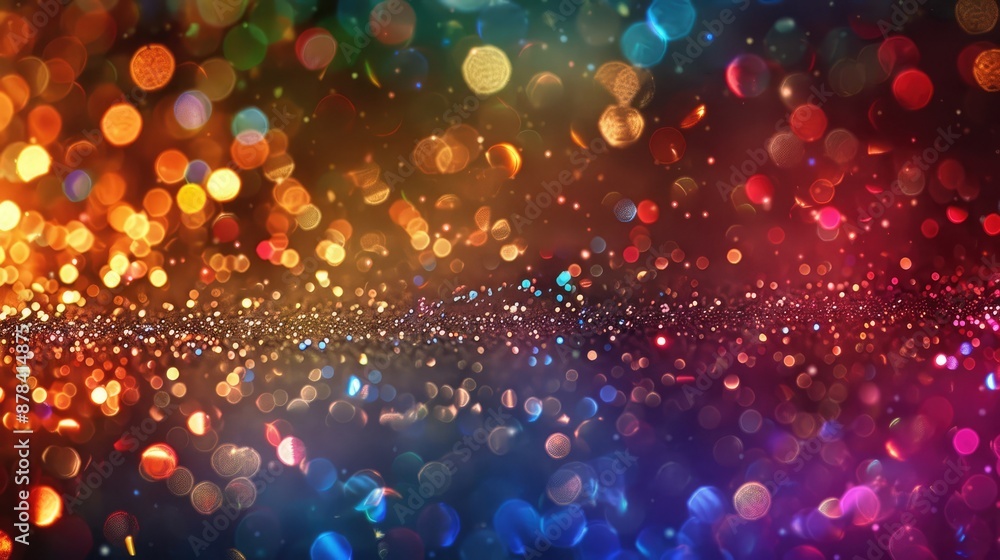 Glitter background with rainbow-colored sparkles Glitter background with rainbow-colored sparkles