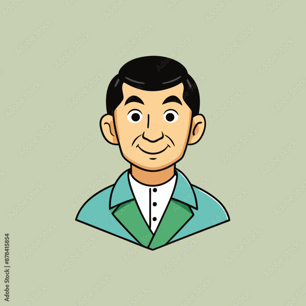 vector illustration of japanese man vector illustration of japanese man