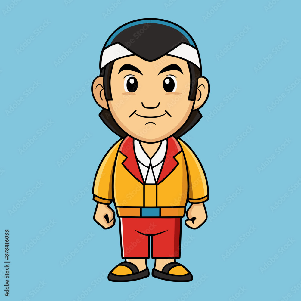 vector illustration of japanese man vector illustration of japanese man