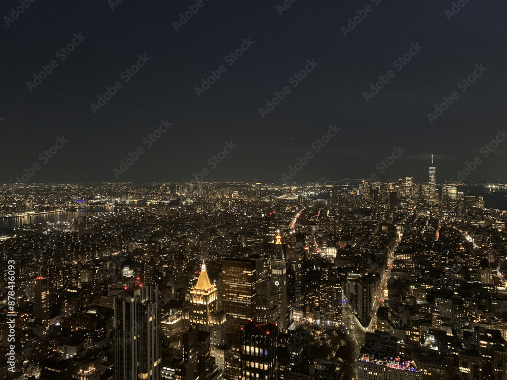 Fototapeta premium city skyline at night