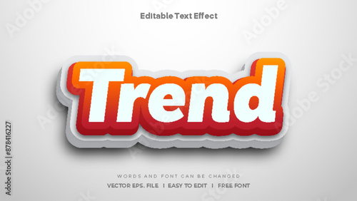 Trend Text effect mockup.