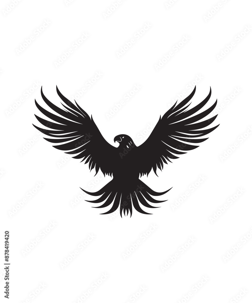 Obraz premium Best black and bold Eagle Silhouettes Images