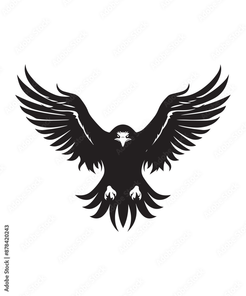 Fototapeta premium Best black and bold Eagle Silhouettes Images