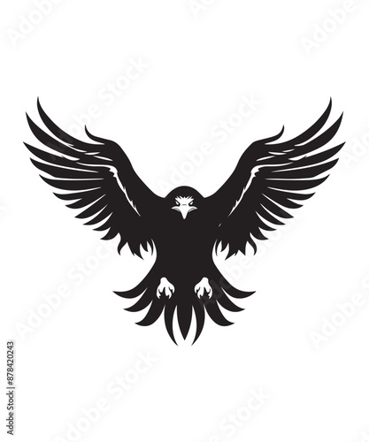 Best black and bold Eagle Silhouettes Images