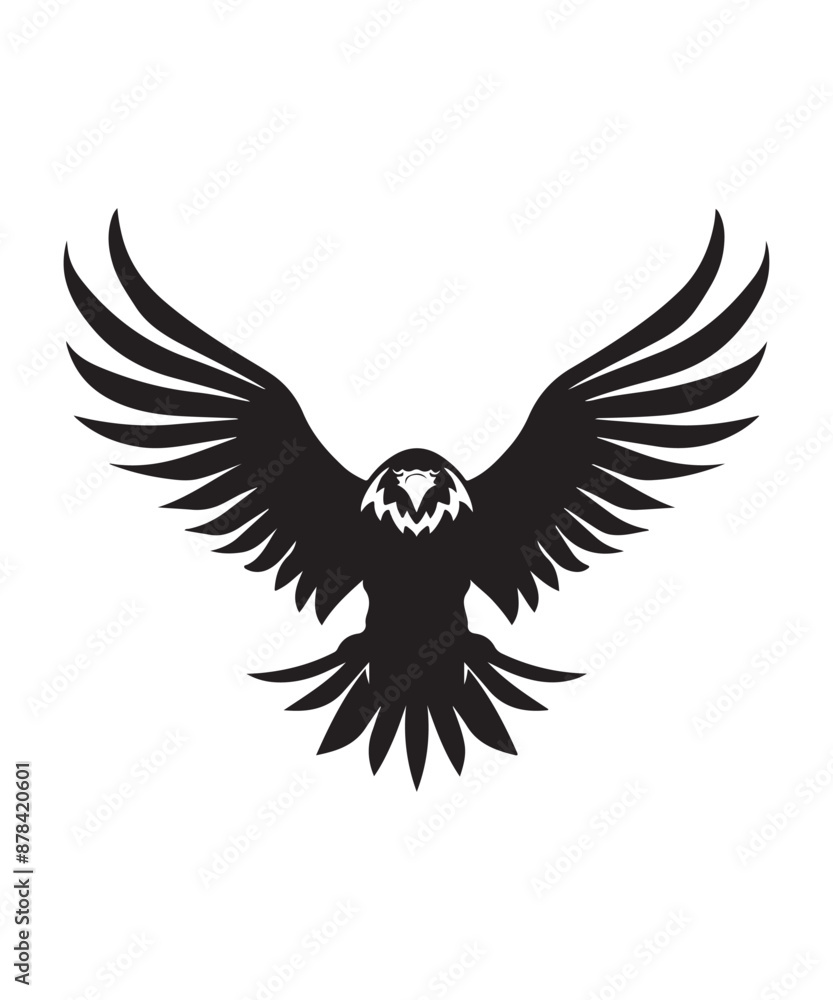 Fototapeta premium Best black and bold Eagle Silhouettes Images