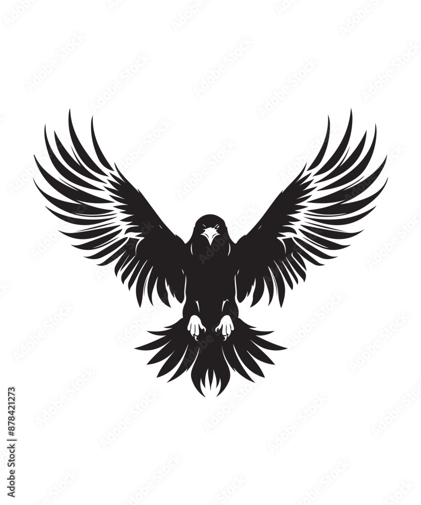 Fototapeta premium Best black and bold Eagle Silhouettes Images