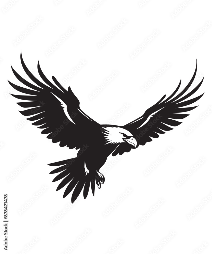 Fototapeta premium Best black and bold Eagle Silhouettes