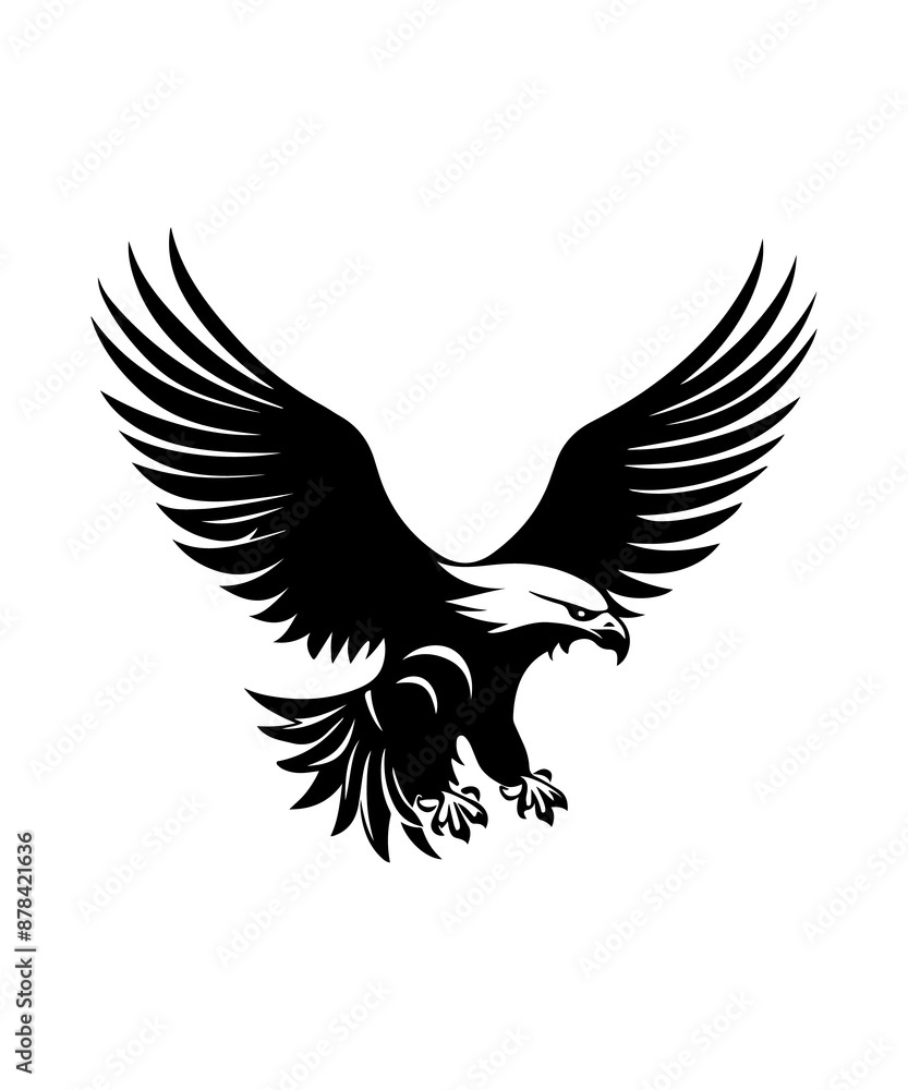 Fototapeta premium Best black and bold Eagle Silhouettes Images