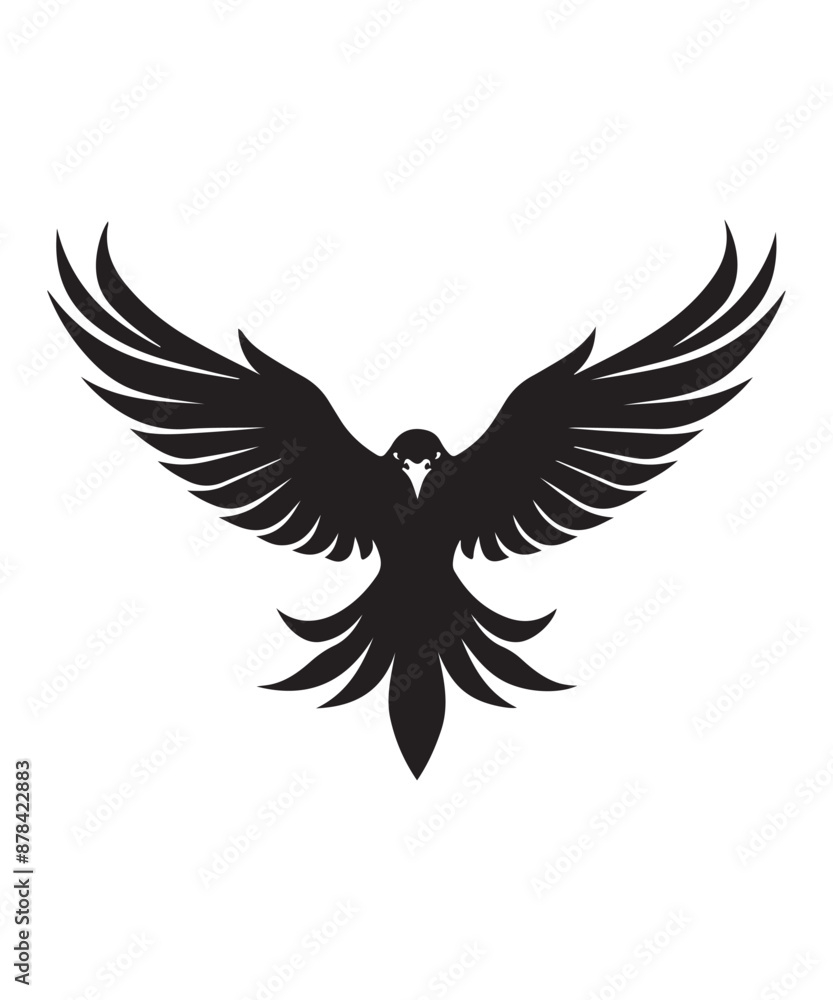 Obraz premium Best black and bold Eagle Silhouettes Images