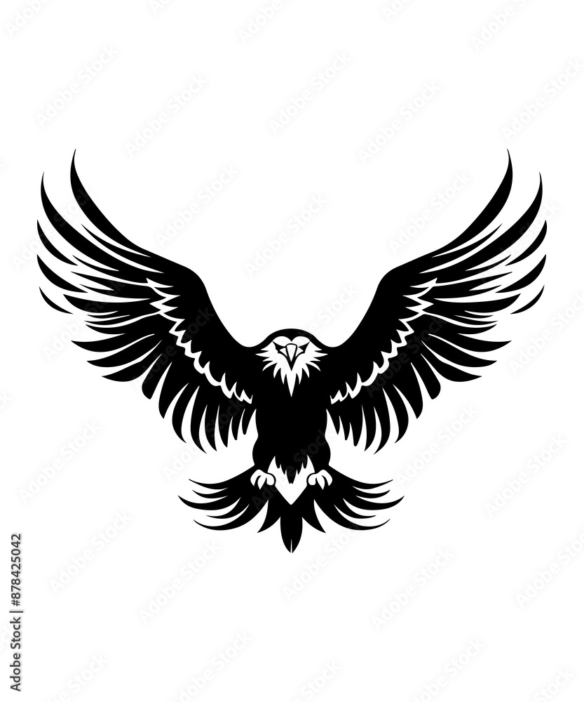 Fototapeta premium Best black and bold Eagle Silhouettes 