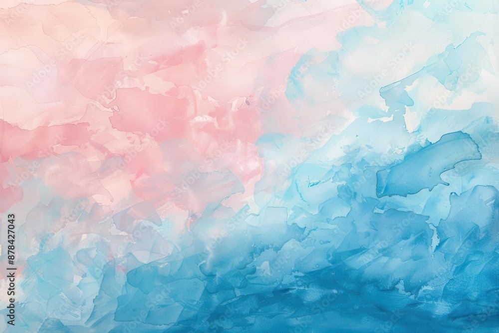 serene watercolor background in pastel pink and tranquil sky blue abstract painting serene watercolor background in pastel pink and tranquil sky blue abstract painting