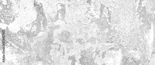 Vector grey old wall style vintage texture white damage wall texture Transparent background.