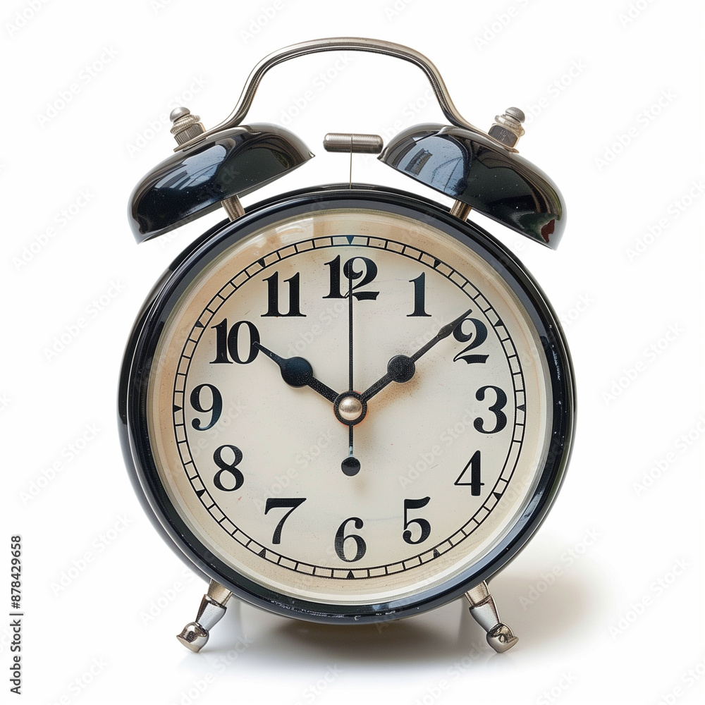 alarm clock on a white background alarm clock on a white background