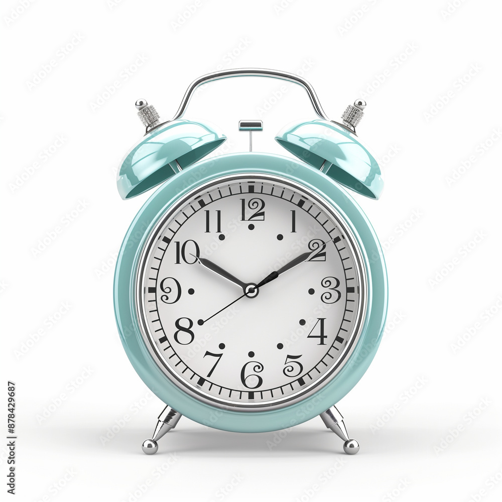 alarm clock on a white background alarm clock on a white background