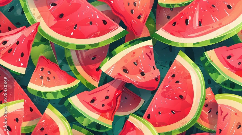 watermelon slices background watermelon slices background