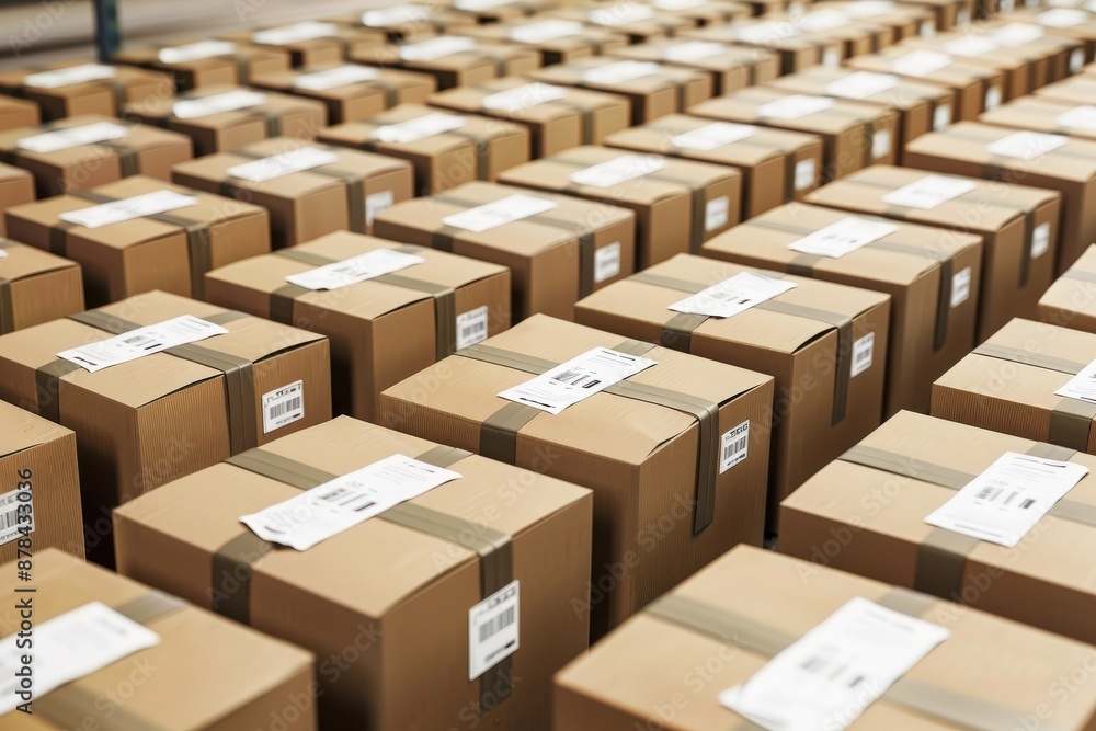 A multitude of stacked boxes creating a chaotic yet organized structure, showcasing the intricacies of packing services. A multitude of stacked boxes creating a chaotic yet organized structure, showcasing the intricacies of packing services.