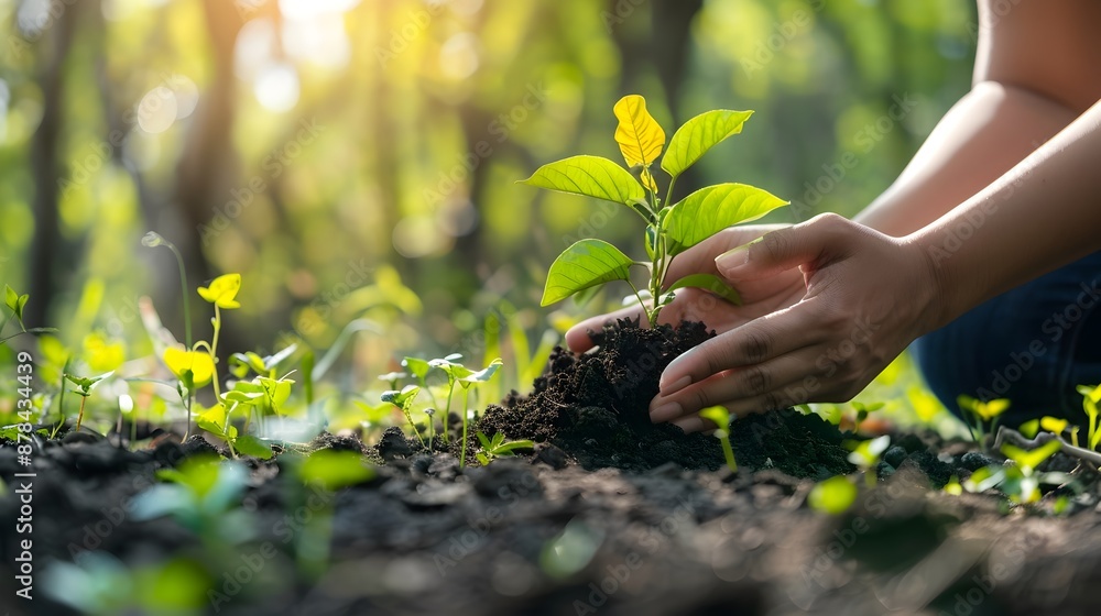 Fototapeta premium ESG Report Detailing Environmental Impact Assessments and Mitigation Plans for Sustainable Business