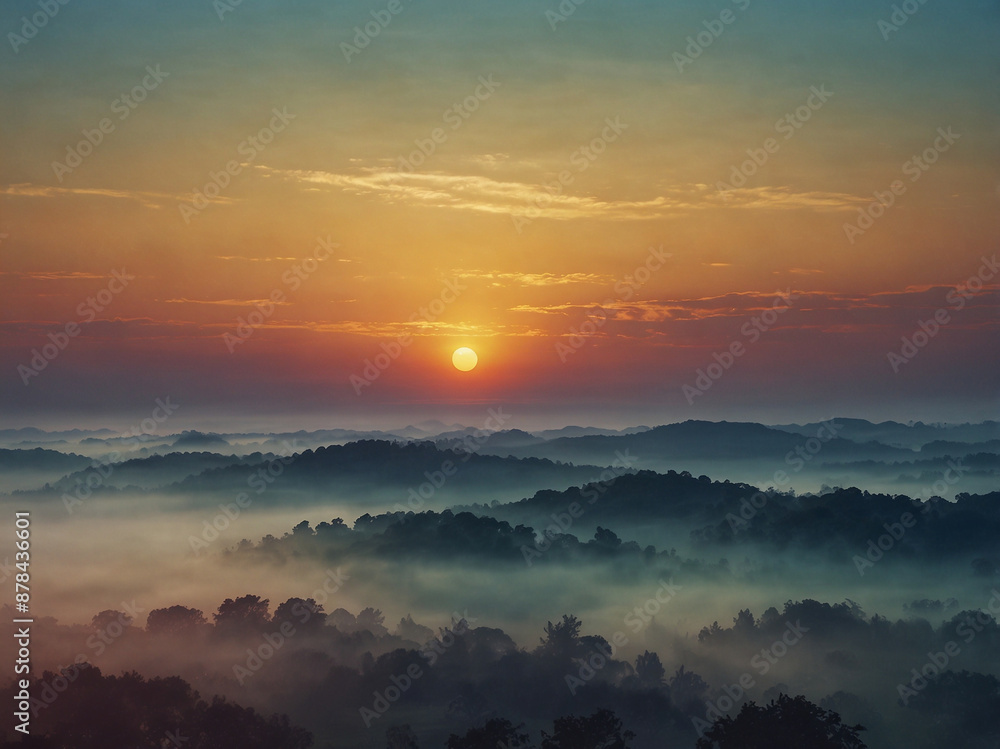 Fototapeta premium Sunrise over the mountains