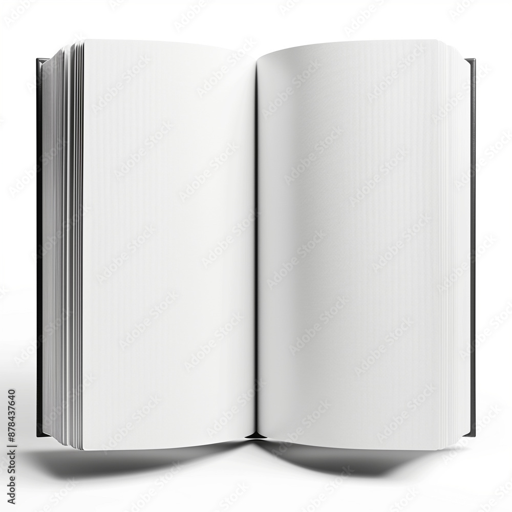 an empty book on a white background an empty book on a white background
