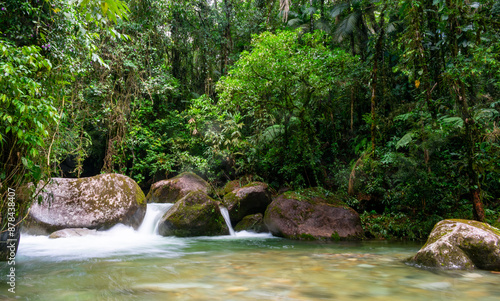 Wallpaper Mural waterfall in the forest Torontodigital.ca