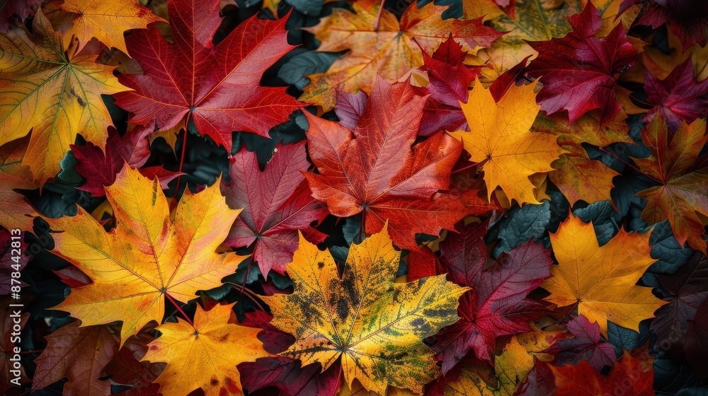 A stunning array of autumn leaves in diverse colors, shapes, and textures, brilliantly displayed to capture the essence of the fall season and its picturesque beauty. A stunning array of autumn leaves in diverse colors, shapes, and textures, brilliantly displayed to capture the essence of the fall season and its picturesque beauty.