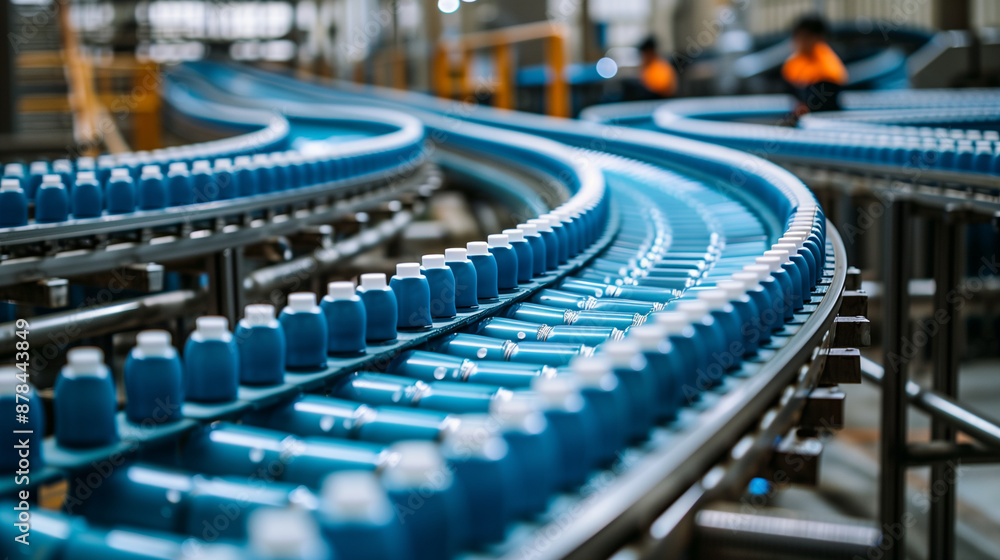 Obraz premium the conveyor line at the factory