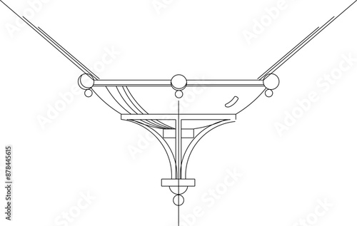 Sketch illustration silhouette vector drawing detail design ornament icon logo engraving symbol vintage classic ethnic traditional