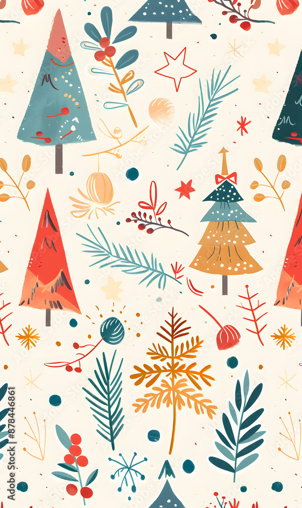 2D illustrator doodle tile patterns with cute graphic designs 2D illustrator doodle tile patterns with cute graphic designs