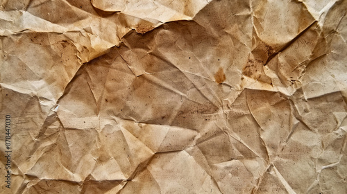 Wallpaper Mural High-Resolution Old Crumpled Brown Paper Texture with Natural Folds and Stains Perfect for Vintage Backgrounds or Artistic Projects Torontodigital.ca