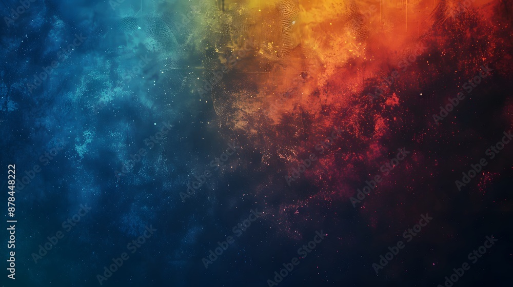 Naklejka premium Abstract gradient backround with rainbow color and grainy texture