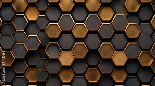 Hexagon pattern wallpaper