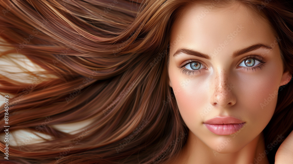 a young girl with beautiful hair a young girl with beautiful hair