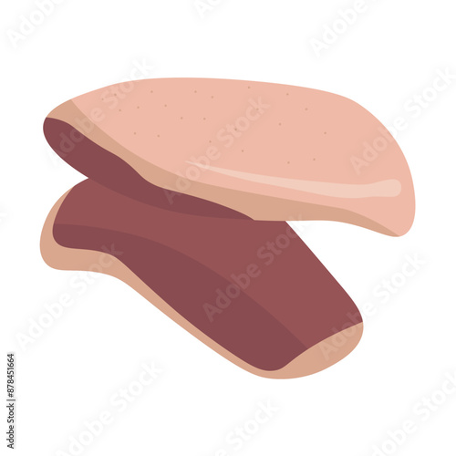 Duck breast, loin piece of poultry for cooking