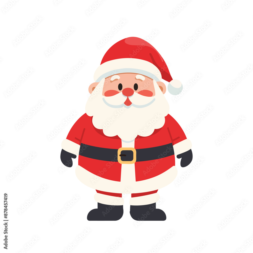a santa claus standing in front of a white background a santa claus standing in front of a white background
