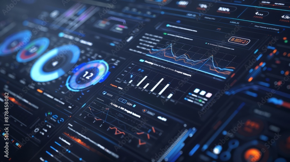 futuristic dashboard for a data analytics futuristic dashboard for a data analytics