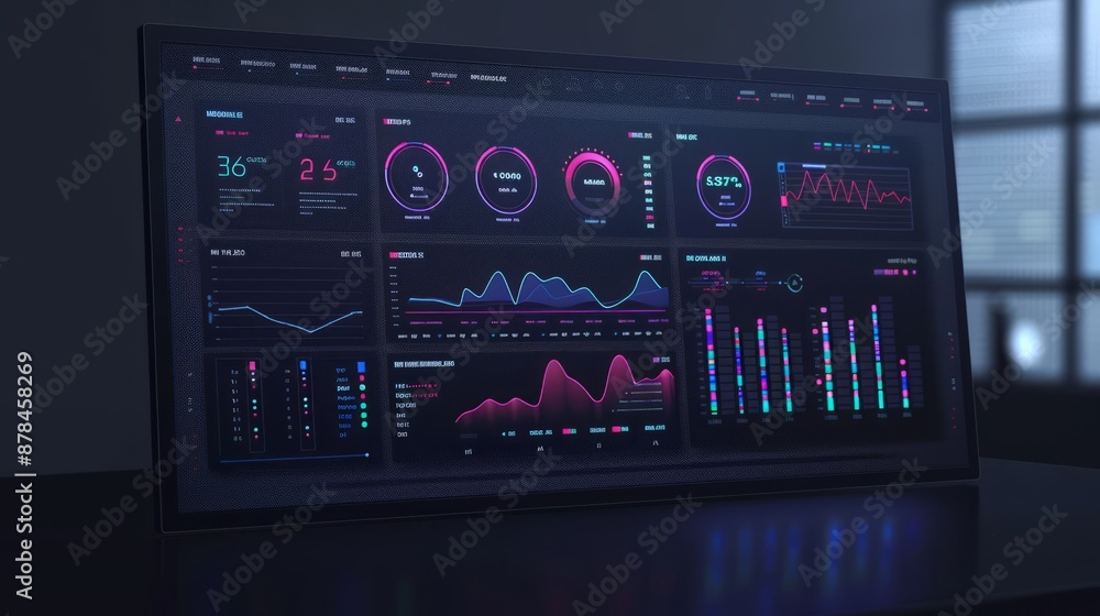 futuristic dashboard for a data analytics futuristic dashboard for a data analytics