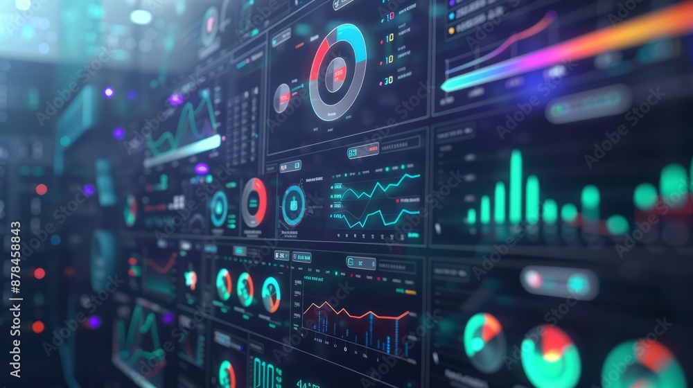 futuristic dashboard for a data analytics futuristic dashboard for a data analytics
