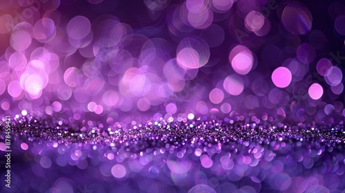 Enchanting glitter background with purple sparkles