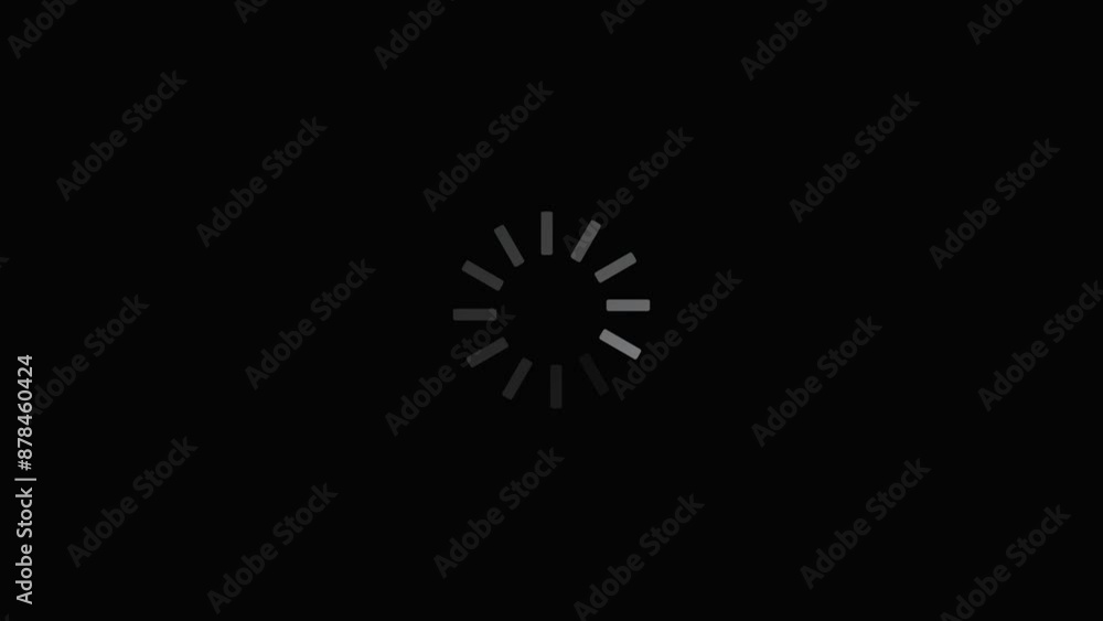 Buffing Loading Image Loading, buffering white gradient circle animation on black background ...