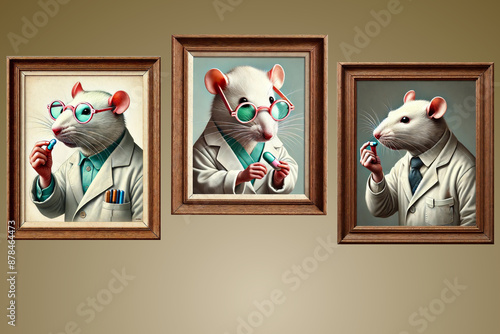 Who is the real rat? 
This image serves as a reminder that every experiment’s outcome ultimately affects humanity