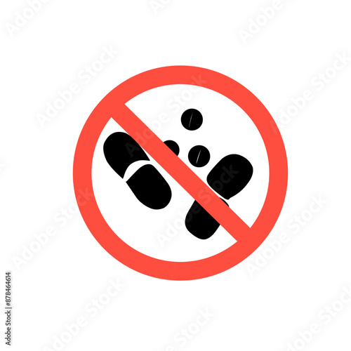 no drugs icon vector illustration