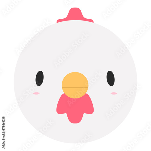 Cute Animals and Fauna Flat Icon Illustration  photo