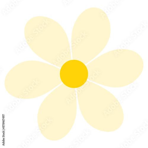 Cute Flowers and Floral Flat Icon Illustration 