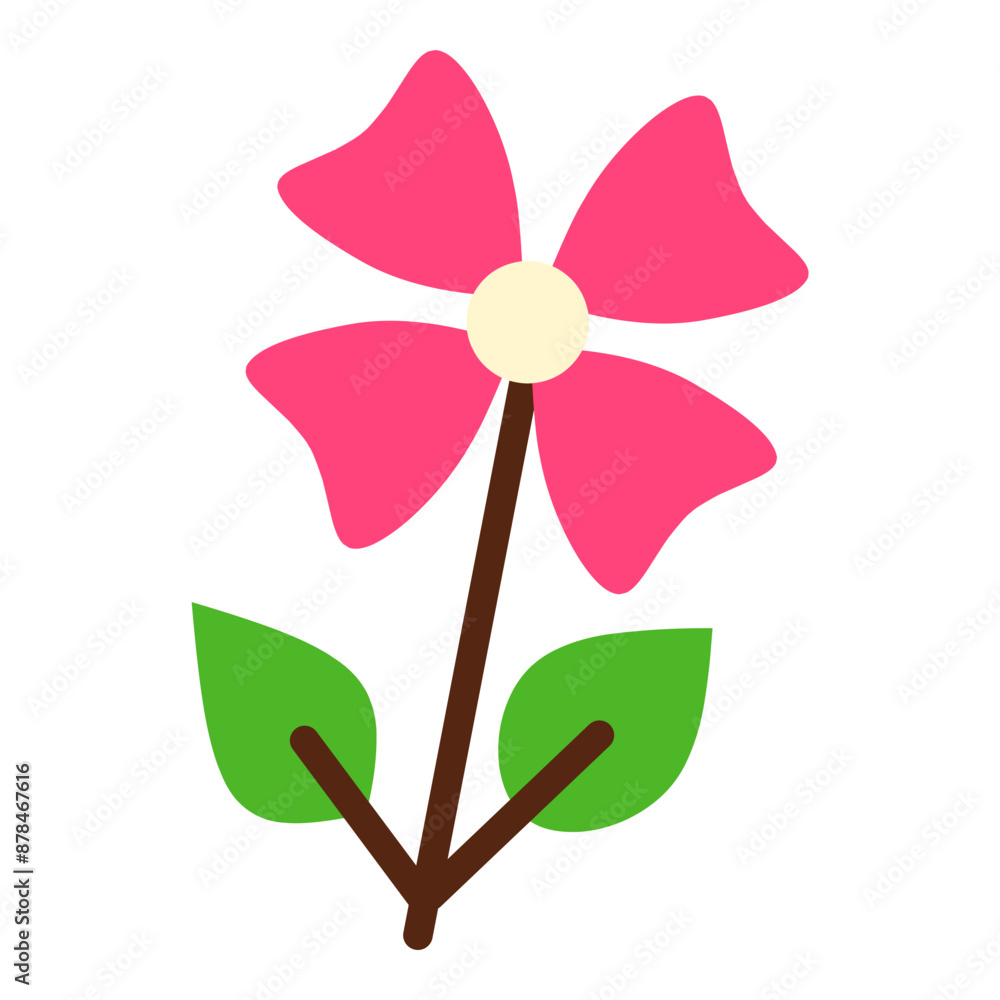 Cute Flowers and Floral Flat Icon Illustration Cute Flowers and Floral Flat Icon Illustration