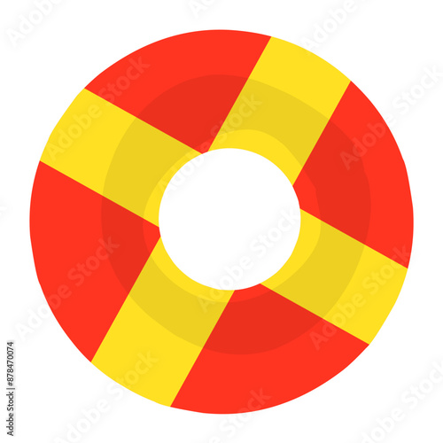 Cute Travel and Journey Flat Icon Illustration 