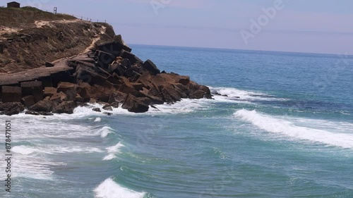 Vista da Praia das Maçãs em Sintra Portugal