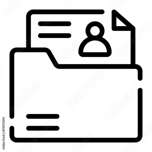 portfolio line icon