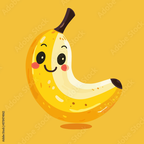 Cute Cartoon Banana Fruit C...