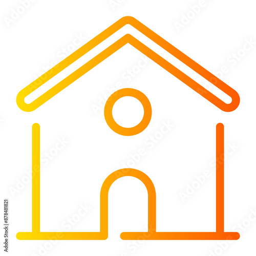 house gradient icon