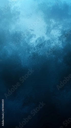 Copy space for mobile wallpaper design with abstract blue black vertical gradient background © VERONIKA